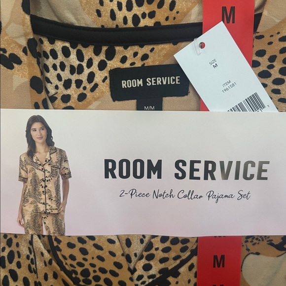 Room Service Leopard Pajama Set - Picture 2 of 5